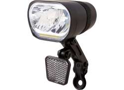 Spanninga Axendo 60 Xdas Headlight LED Dynamo - Silver Gray
