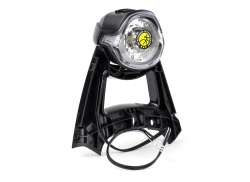 Spanninga BFT 头灯 LED E-自行车 6V - 黑色/银色