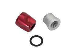 SR Suntour FKE480 Rebound Stelknop - Grijs/Rood (2)