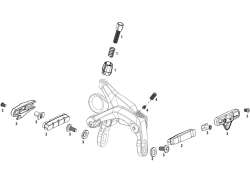 Sram アジャスター ボルト セット 用. S900 直接 マウント - シルバー