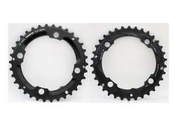 Sram Krankdrev 34T 2 x 10V Bcd 104mm Multi-Spiller Alu Svart