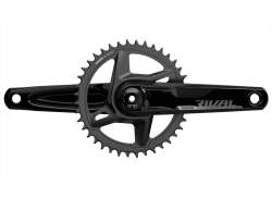 Sram ライバル ワイド D1 クランクセット 46T 12V 172.5mm DUB - ブラック