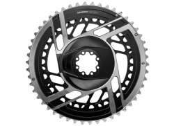 Sram R&oslash;d E1 K&aelig;dering 12V 37/50T DM - Sort/S&oslash;lv