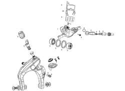 Sram Тормозной Суппорт В Сборе Для. Apex 1 Плоский Установка - Черный