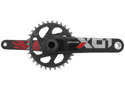 Sram X01 Eagle 크랭크세트 부스트 32 티스 12V 165mm - 레드