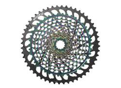 Sram XG-1299 Kassette 12V 10-52T XD Aluminium - Regenbogen