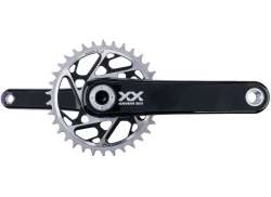 Sram XX Eagle Conjunto De Crenque 12V 170mm 34T DUB Q174mm - Prata/Preto