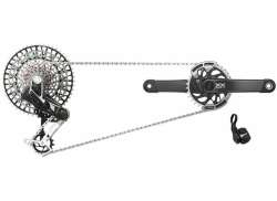 Sram XX SL Eagle AXS Transmission Gruppesæt 175mm PM 34T - Sort