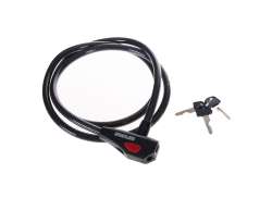 Stahlex 531 钢缆锁 12x1800mm - 黑色