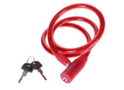 Stahlex Candado De Cable &Oslash;10mm 90cm - Rojo