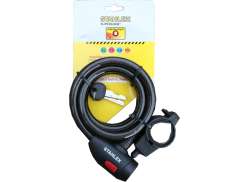 Stahlex 钢缆锁 458 - 150cm x 12 mm - 黑色