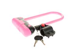 Stahlex U-Lock 613 &#216;10mm 24 x 9.5cm Pink