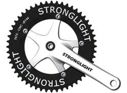 Stronglight Guarnitura Track2000 44T 170mm Senza Chiavetta Argento