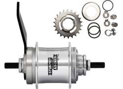 Sturmey Archer Rear Hub Duomatic 2 Speed 36 Hole Silver