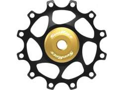 Sunrace Derailleurwieltjes 12 Tands Aluminium - Zwart/Goud