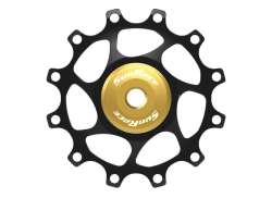 Sunrace Derailleurwieltjes 12 Tands Aluminium - Zwart/Goud