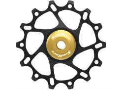 Sunrace Derailleurwieltjes 14 Tands Aluminium - Zwart/Goud