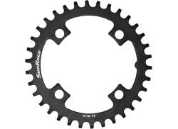 Sunrace MS Krankdrev 36 Tenner 12V Bcd 96mm - Svart