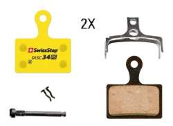 SwissStop Pair &amp; Fair Disc 34 RS Disc Brake Pads SH - Yellow