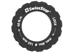 SwissStop ロック リング ブレーキ ディスク 用. &Oslash;160mm - ブラック