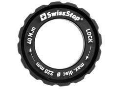 SwissStop ロック リング ブレーキ ディスク 用. &Oslash;220mm - ブラック