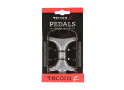 Tecora E ATB Pedals Reflective Aluminum - Black/Silver