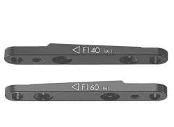 Tektro Bremsekaliper Adapter FM F-5 &Oslash;140/160mm - Svart
