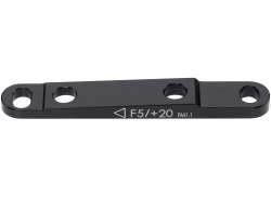 Tektro F-5 Adaptateur 140mm 160mm Incl. Boulons - Noir