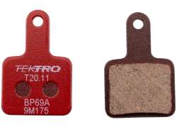 Tektro F10BS Disc Brake Pads Semi-Metal - Red (15)