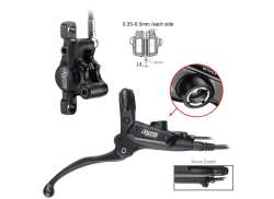 Tektro HD-E715 Hydraulic. Kotoučov&aacute; Brzda 1800mm Vpravo - Čern&aacute;