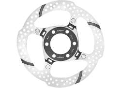 Tektro TRP-33 Jarrulevy Ø140mm 6-Reikä Inox - Hopea