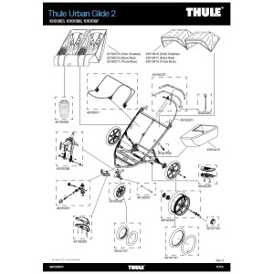 Buy Thule 191742 Wheel 16"-Wheel Cap For Urban Glide/ 2 + Double at HBS