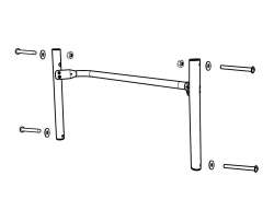 Thule 40105222 Lower Back Ramme Assy For Thule Coaster XT
