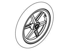 Thule 40107008 Wheel Assy 12&quot; Forrest For Urban Glide 2 18-X