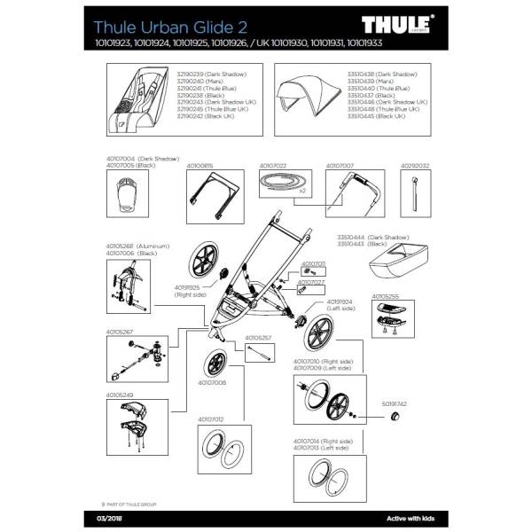 thule urban glide 2 front wheel replacement