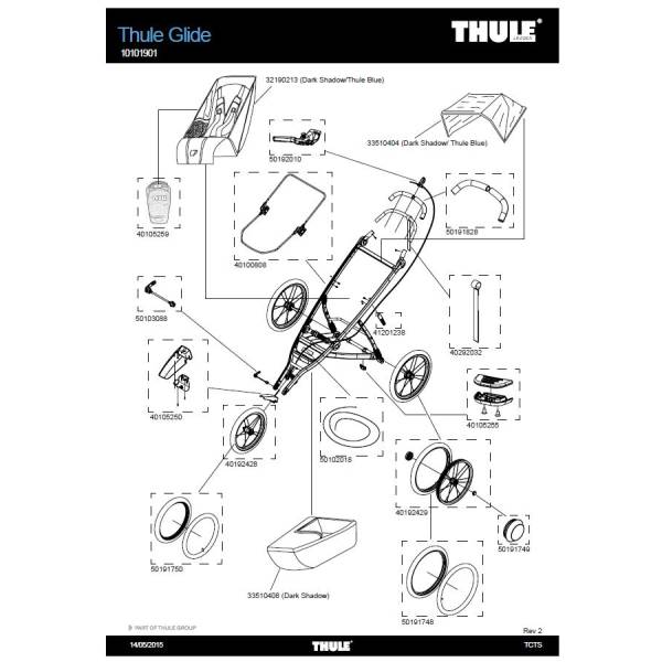 Buy Thule 41201238 Strap Fold Lock For Urban Glide 1 2 At Hbs
