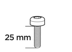 Thule 51339 Bolt SF M6x25mm For Thule Sæt 3065