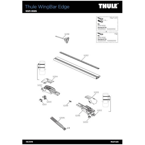 Køb Thule 52976 (4) For Thule Edge - Sort