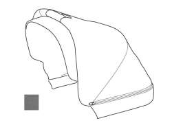 Thule 54038 Canopy Fabric Für Thule Sleek - Grau Melange