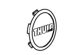 Thule 54055 Sleek Logo Badge (Left) - Sleek/Sleek Bassinet