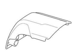 Thule 54245 Edge Flush Rail- Front cover Left - Zwart