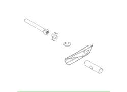 Thule 54295 Lower Brakett For Thule Wanderway 2 - Svart