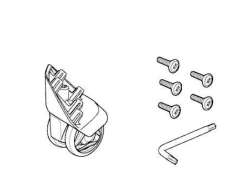Thule 54408 45mm Wheel Left Для Crossover 2 - Черный