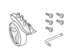 Thule 54415 75mm Wheel Left Para Crossover 2 - Negro