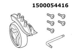 Thule 54416 75mm Wheel Left 为 Crossover 2 - 黑色