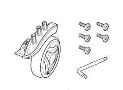 Thule 54418 75mm Wheel Rright For Crossover 2 - Sort