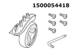 Thule 54418 75mm Wheel Rright Para Crossover 2 - Preto