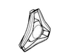 Thule 54428 75mm Hub Cap Pentru Thule Crossover 2 - Gri