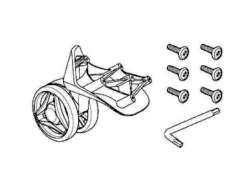Thule 54433 60mm Wheel Left Para Subterra - Preto