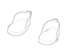 Thule 54911 Footrest 用 RideAlong Lite 2 - ブラック